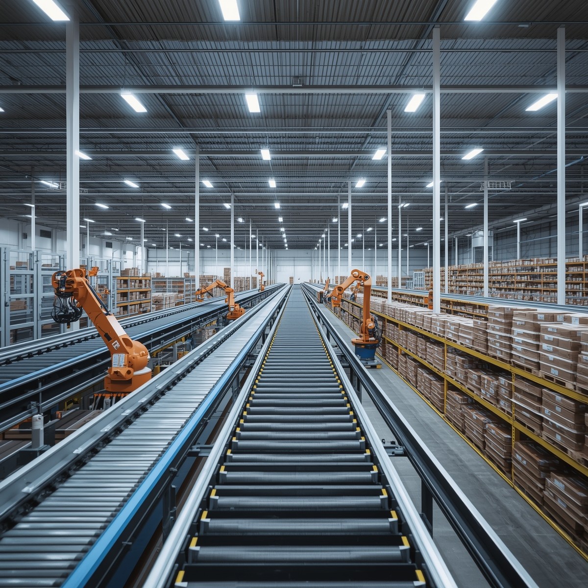 Automated fulfillment warehouse with advanced logistics technology at FLEX Fulfillment
