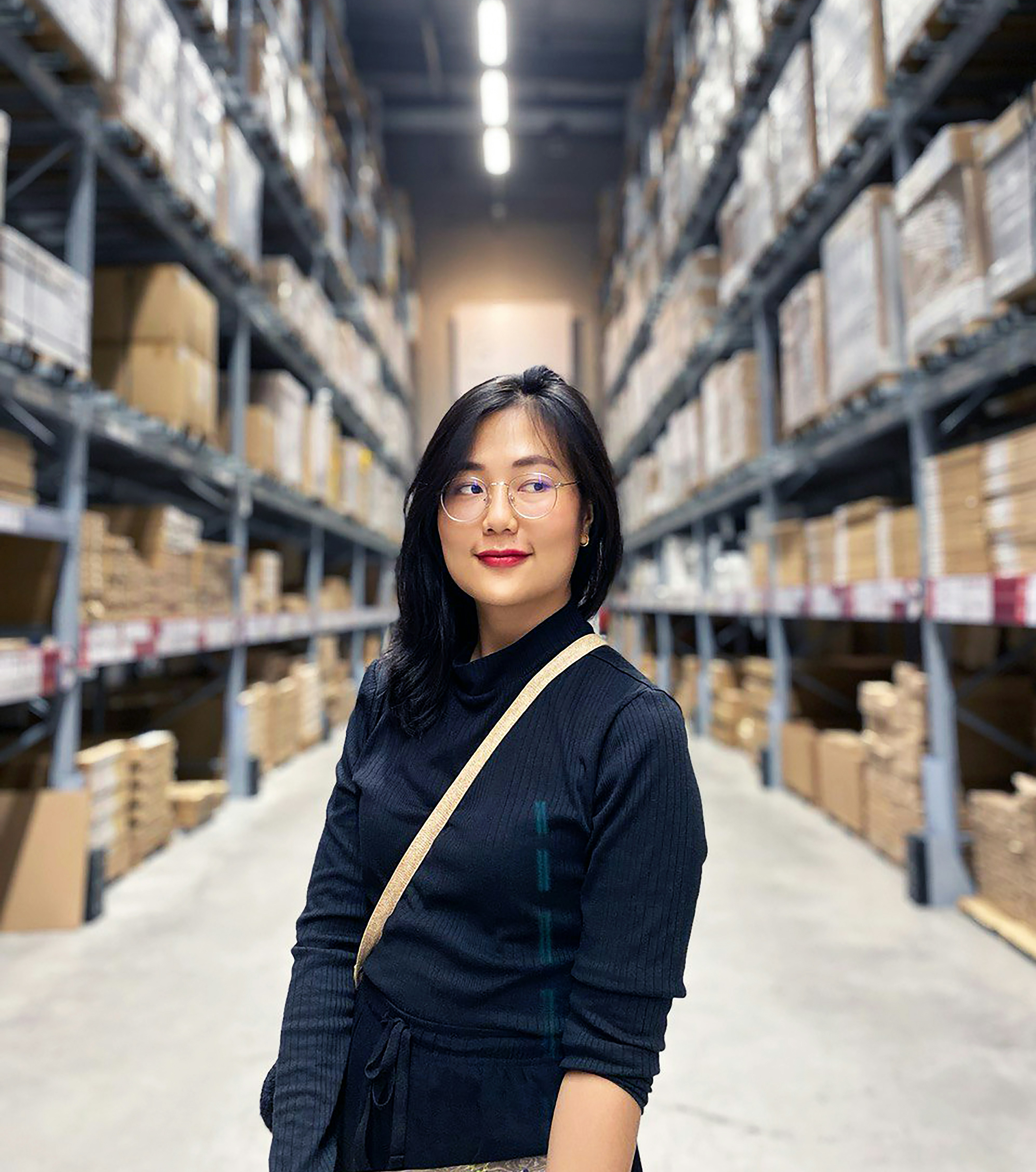 Escaneamento de código de barras para verificação de pedidos.