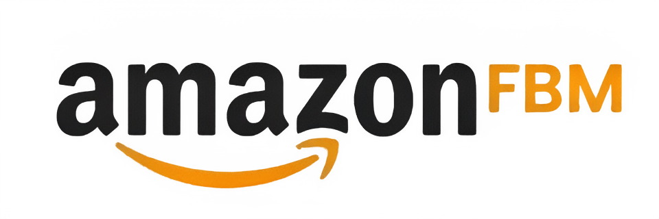 Amazon FBM Logo. Integration and Fulfillment services.