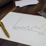 Hand-drawn performance graph illustrating how operational complexity and results evolve over time, symbolizing the strategic differences between single 3PL and multi-3PL fulfillment models in European e-commerce.