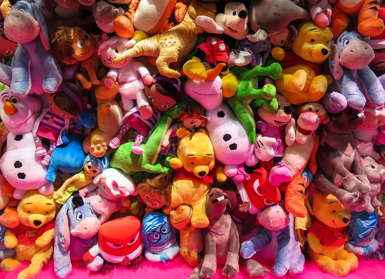 colorful toys awaiting packaging